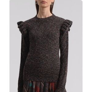 Molly Bracken Chocolate Flek Ruffle Sleeve
Sweaterp